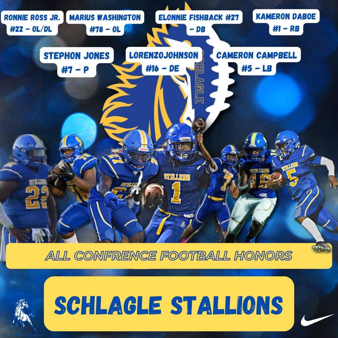 Congratulations to our SCHLAGLE STALLIONS! '22 All Conference selections. 
<a href="/Cernyn1/">Coach (Mac)Macon</a>