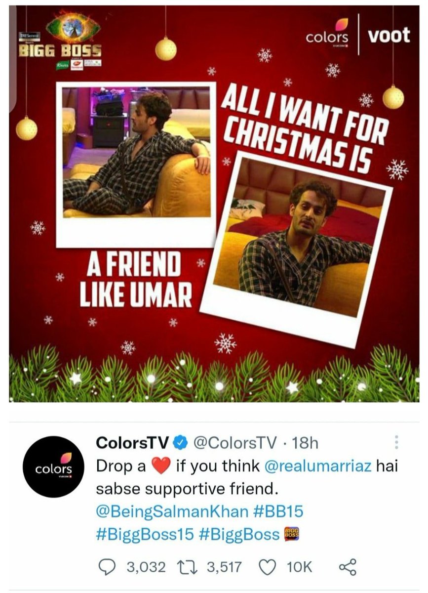 SOUMENTHAKUR12's tweet photo. 23 𝘿𝙖𝙮𝙨 𝙏𝙤 𝙂𝙤 𝙁𝙤𝙧 𝘿𝙧 𝙐𝙢𝙖𝙧'𝙨 𝘽'𝙙𝙖𝙮

#UmarRiaz is a true friend.
Everyone needs a friend like Umar.

@BiggBoss 15 is all about Umar Riaz's friendship #UmRan #UmVi #UmTajRan #UmJiv #UmRash  

Bigg Boss has repeatedly tried to break #UmRan. but he has failed. https://t.co/BHtvC1yCoA