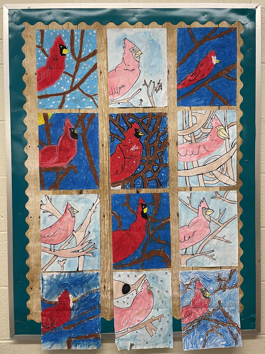 nlclayto's tweet photo. Beautiful cardinals made by my amazing artists!! ♥️ https://t.co/CeiTg4mWHo