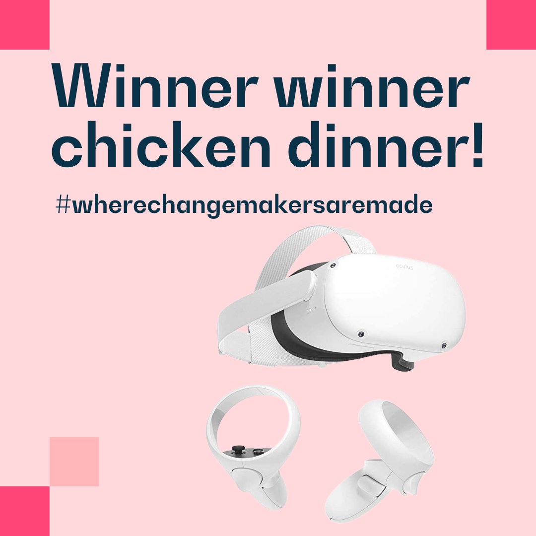 🥁It's time to announce the winner of our giveaway for the Meta Quest 2 VR Headset🥁

A big congratulations to <a href="/HenaMH/">Hena ⚡</a>!🎉

We'll be in touch to go through how to collect your prize!🎁💝

Thank you to everyone else who participated!

#wherechangemakersaremade #giveaway