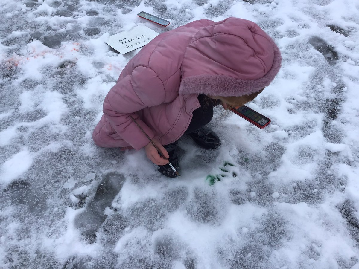 Snow Fun! Primary 4I had a great time practising their spelling in the snow this morning! <a href="/FernieleaSchool/">Fernielea School</a>