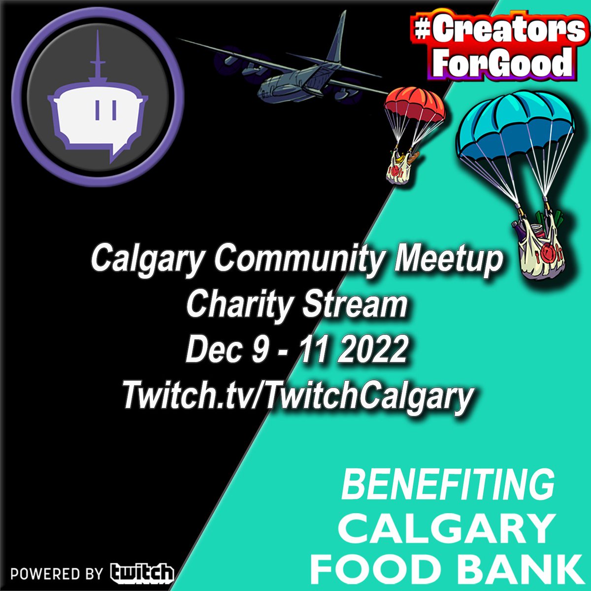 TwitchCalgary's tweet photo. We still have room for Duo teams!

Participate for 1 day or all 3 days. 

Day 1 - Fri, Dec 9th - 7 pm
Day 2 - Sat, Dec 10th - 5 pm
Day 3 - Sun, Dec 11th -  5 pm
All times are MST

Registation https://t.co/Wd3niBtAB6

#EscapefromTarkov #Streamyyc #yyc #charity #CreatorsForGood https://t.co/y9zDxgL2CJ