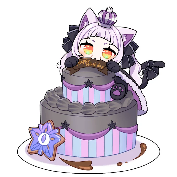 シオンちゃんの誕生日イラスト紹介されてた#紫咲シオン生誕祭2022#シオンの書物 