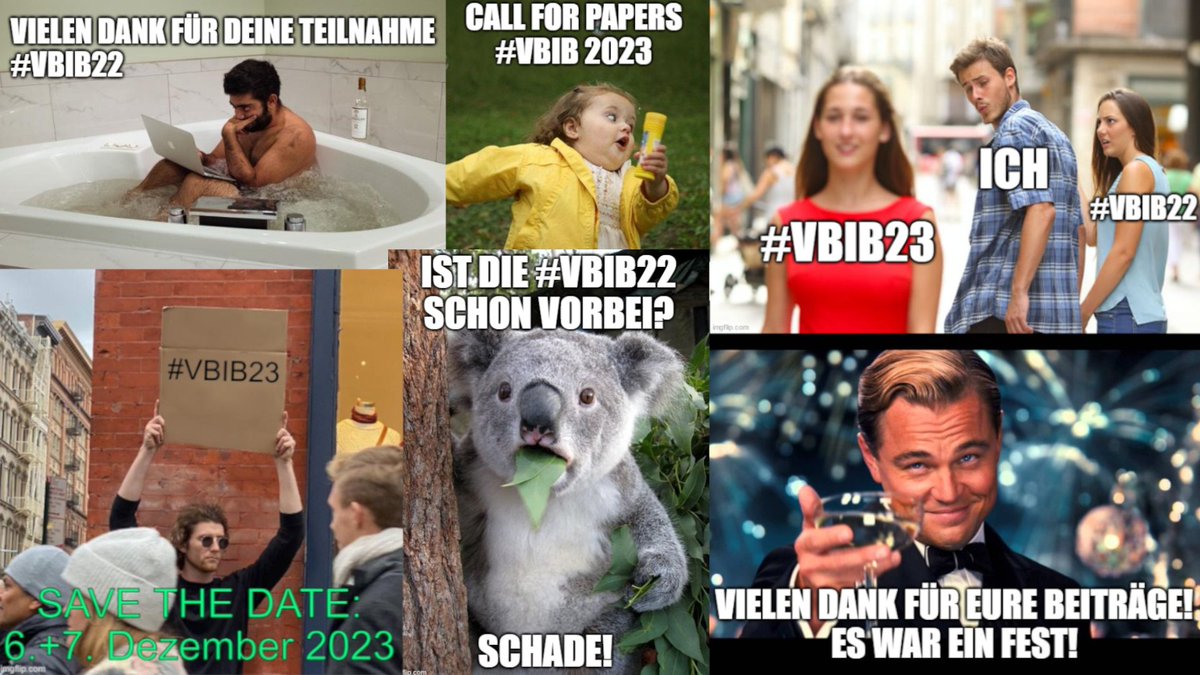 ... unsere hauseigene #vBIB22-Memes-Factory läuft derweil auf Hochtouren! 🤪