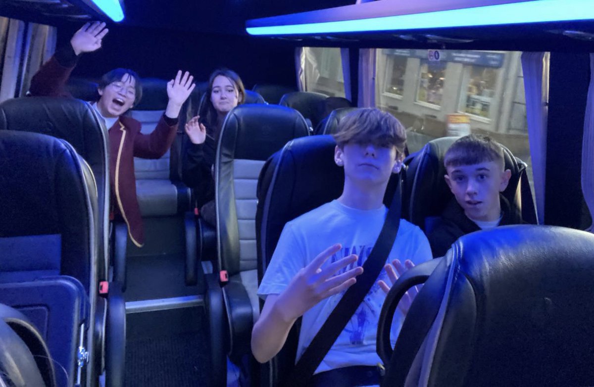 TaylorHS1982's tweet photo. Taylor HS Rock Band en route to their sound check for their big gig at the Motherwell Civic for the @music_nlc concert. #thsmusic https://t.co/FpkkiFuVDs