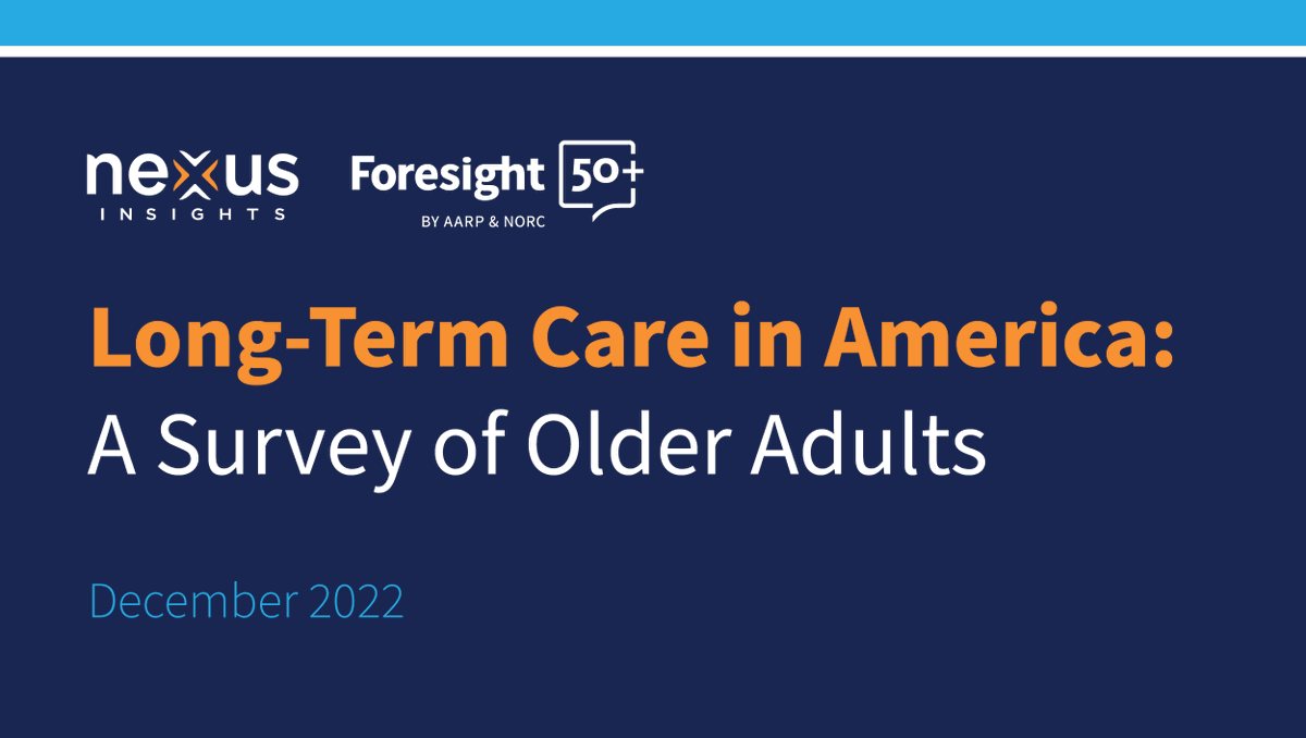 ▶️Long-term care is in high demand.

▶️The older Americans who need it feel anxious and frustrated.

Those are two key findings in our new survey of older adults, conducted by <a href="/NORCNews/">NORC</a>. 

More findings about this critical — and growing — need here:

nexusinsights.net/long-term-care…