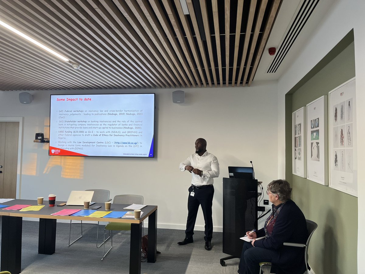 MDX Faculty of Business and Law (@mdx_busandlaw) on Twitter photo The final panel at the <a href="/MiddlesexUni/">Middlesex University</a> Business & Law i#mpact case study event begins with presenter <a href="/Hamswa/">Dr Hamiisi J Nsubuga</a> on his research on reinvigorating corporate rescue in developing economies with a Ugandan perspective. The focus is on sub-Saharan developing economies #insolvencylaw The final panel at the <a href="/MiddlesexUni/">Middlesex University</a> Business & Law i#mpact case study event begins with presenter <a href="/Hamswa/">Dr Hamiisi J Nsubuga</a> on his research on reinvigorating corporate rescue in developing economies with a Ugandan perspective. The focus is on sub-Saharan developing economies #insolvencylaw