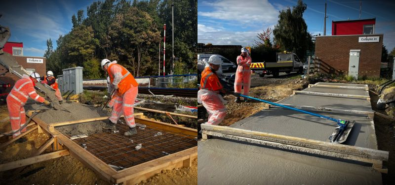 GBRPriceGroup's tweet photo. Busy &amp; Productive in WK28. One of Many of KGJ Price Rail Ltd Lineside Civil's Teams out on site. SMIO Concrete pour was Completed at Cutsyke Junction in Castleford as part of the FB2G Project on behalf of our Client Alstom.
#homesafe https://t.co/VOxG4KuPPX