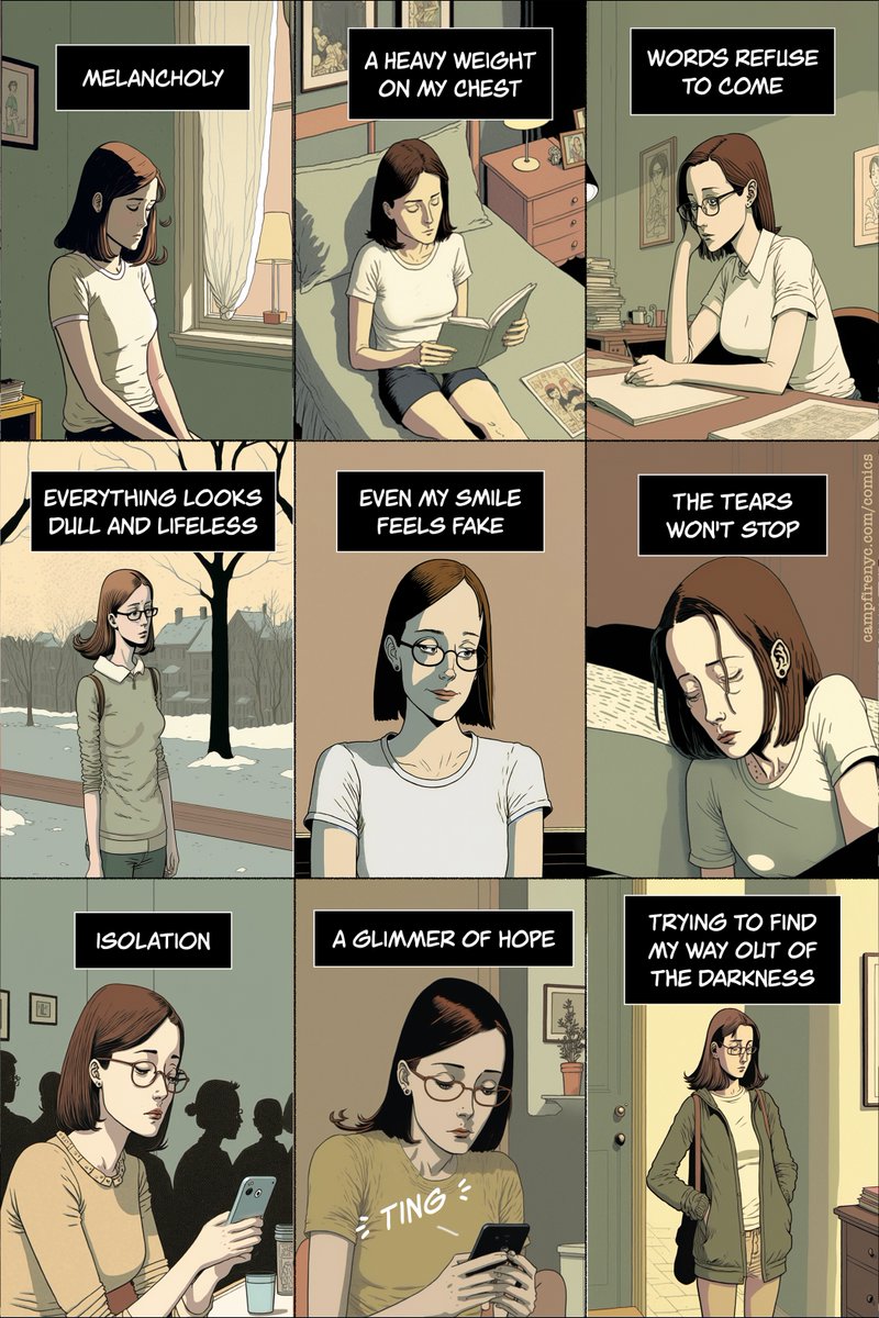 CampfireNYC's tweet photo. "Melancholy" explores the depths of human emotions. But who created it?

Is it ChatGPT that wrote the script, Midjourney that generated the art, the human who compiled it, or the artists that inspired it? Interested in your thoughts

#AI #ChatGPT #technology #midjourney https://t.co/5bPIPVfL5q