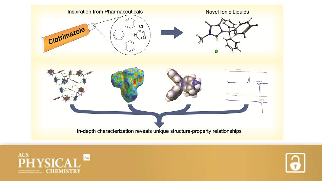 #Anticancer Agents as Design Archetypes: Structure–Property Relationships of Ionic Liquids with a Triarylmethyl Moiety

By Patrick Hillesheim, Durgesh Wagle, Arsalan Mirjafari et al <a href="/armirjafari/">Arsalan Mirjafari</a>

🔓 Open access in ACS Physical Chemistry Au 👉 go.acs.org/348