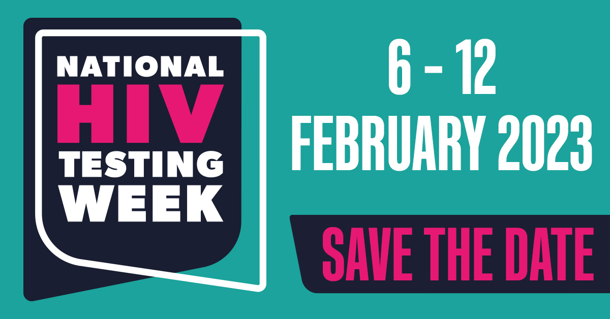 We are excited to announce that National HIV Testing Week (#HIVTestingWeek) starts on Monday 6 February 2023!

Stay tuned for future news by subscribing to our newsletter here:
hivpreventionengland.org.uk