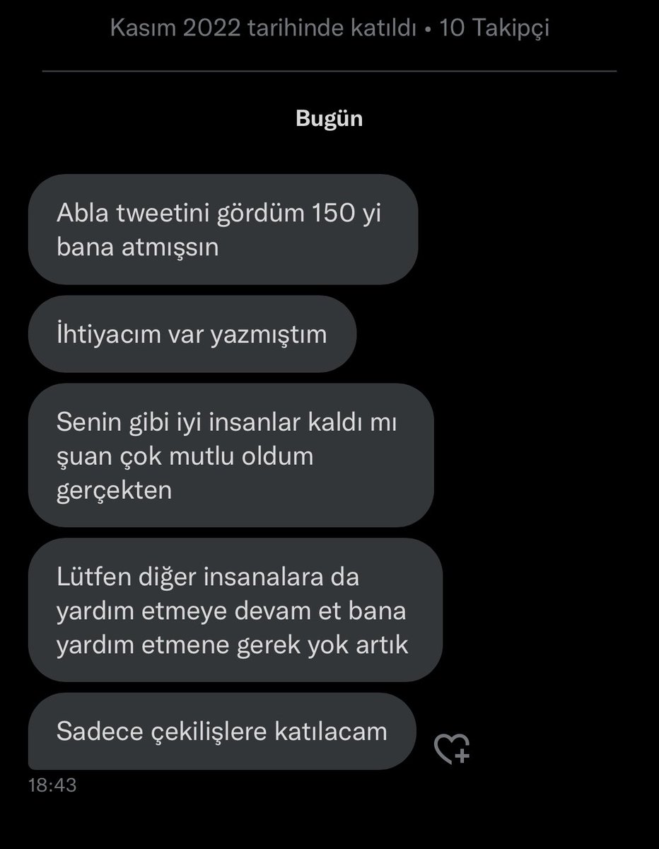 ALLAH HEPİMİZDEN RAZI OLSUN. HERGÜN BİRÇOK KİŞİYE İBAN VEYA USDT OLARAK DESTEKTE BULUNUYORUM. AYRI OLARAK HERGÜN 2 ÇEKİLİŞ YAPIYORUM. TEK İSTEĞİM BİR YARDIMIM DOKUNUNCA DUA ETMENİZ. RT+TAKİP YAPIP USDT/İban ADRESİ YAZMANIZ YETERLİDİR. CENNETTE KOMŞU OLALIM İNŞALLAH.
