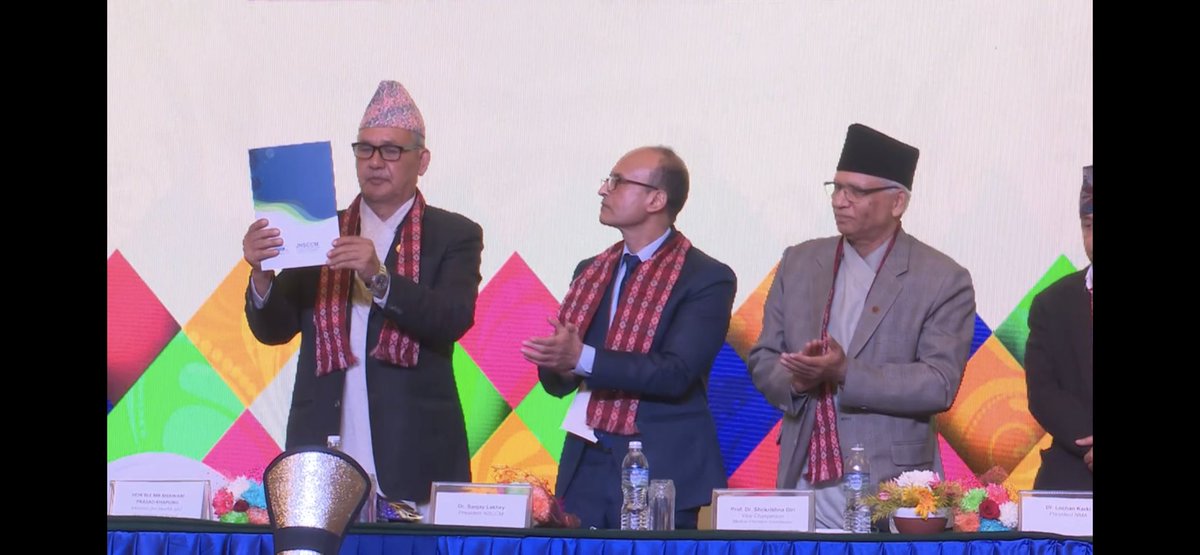 Journal of NSCCM (JNSCCM) unveiled at Kathmandu on the occasion of #APACCM2022