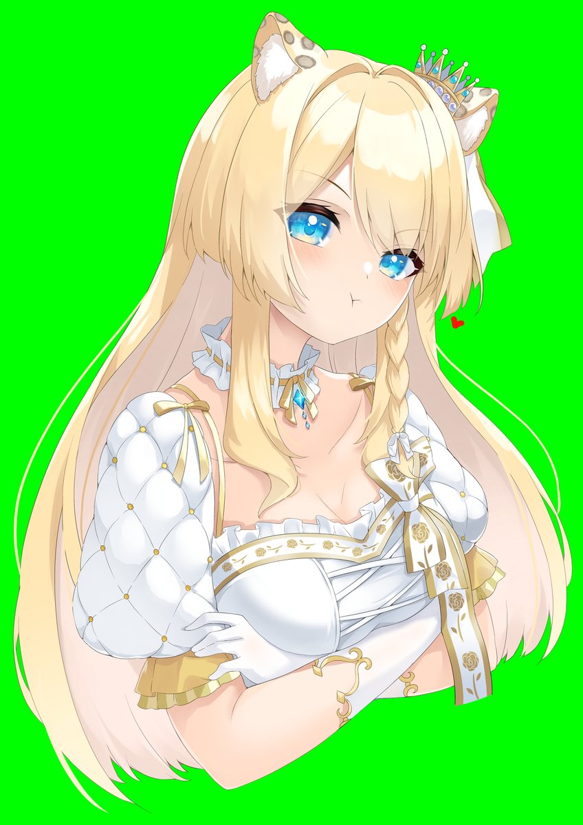 「サイズ大きかったからグリーンバックver透過版が欲しいときはギガファイル便をDM」|江夏🥜のイラスト