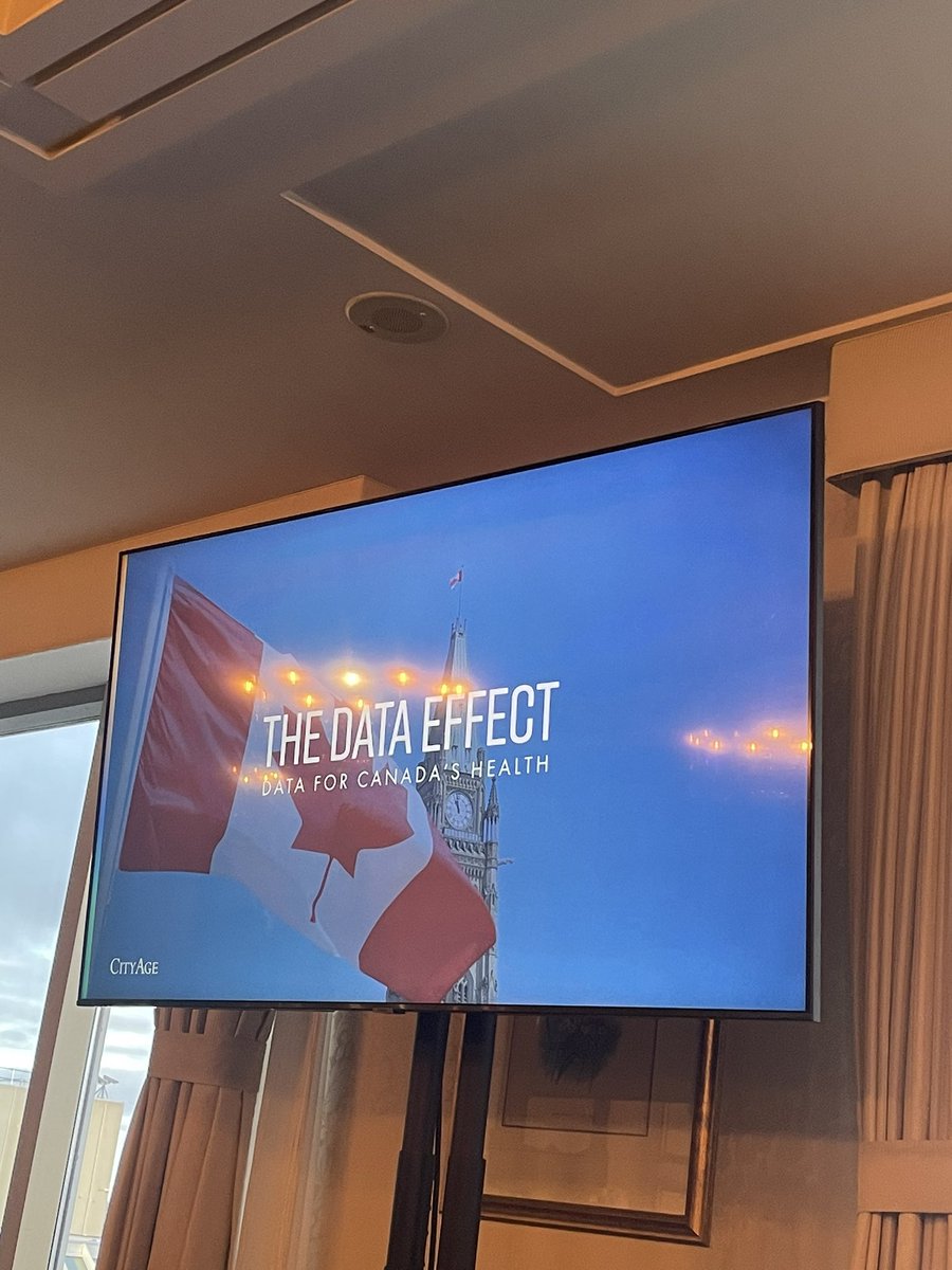 Pleased to be at the <a href="/CityAge/">CityAge</a> #Dataeffect Data for Canada’s Health event at the Rideau Club this morning.