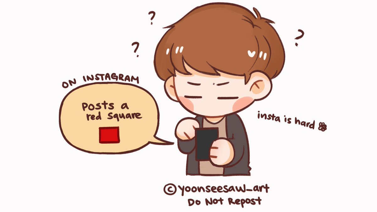 happy 1 year to yoongi posting a red square on instagram ft. the members replies 😆

#SUGA #btsfanart 