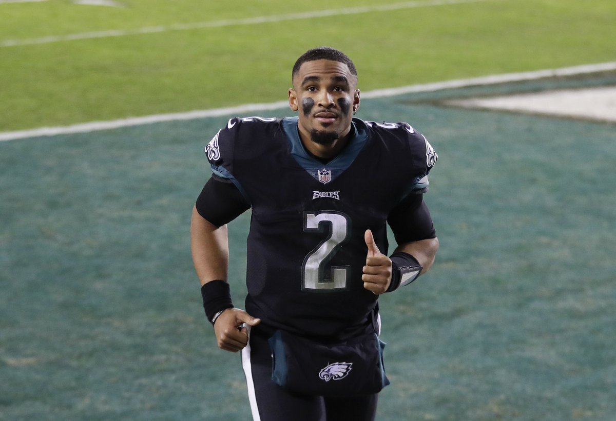 PHLEaglesNation's tweet photo. 2 Years Ago Today: The #Eagles announce Jalen Hurts has been named the new starting QB. https://t.co/UkLKfLoJ7Y
