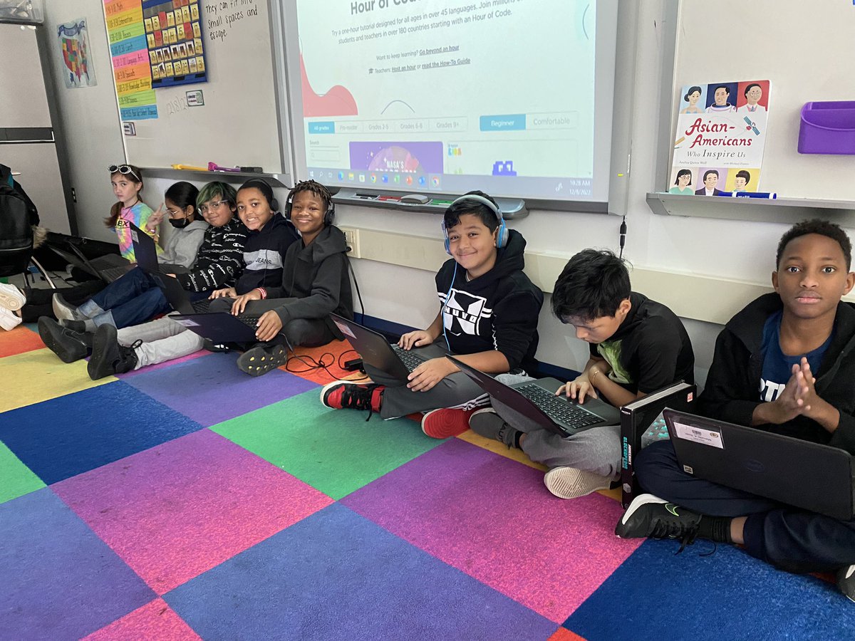 heyMsBieber's tweet image. There was a lot of shouting “I did it!” and “Let’s goooo!” during our #HourOfCode this morning. We had fun celebrating #CSEdWeek2022! @WoodlawnES @FCPSSTEAM