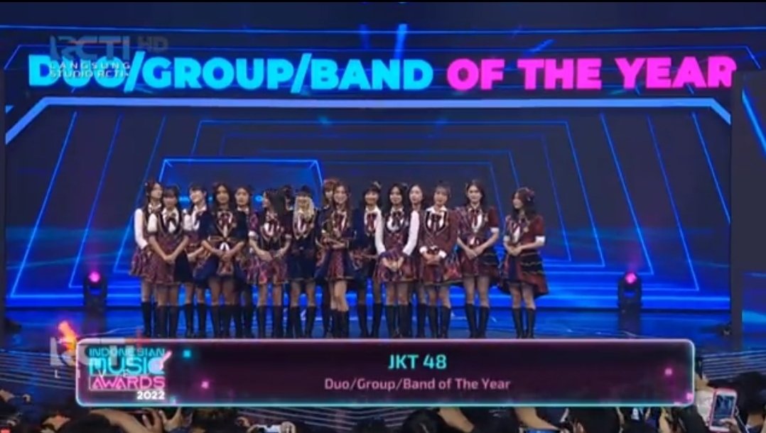 KATH_inc's tweet photo. Congratulations @officialJKT48 atas penghargaan Group of The Year Indonesian Music Awards 2022
🥳🥰🎉💫
#IMA22
#IndonesianMusicAwards2022 https://t.co/g6MZHJCqmX