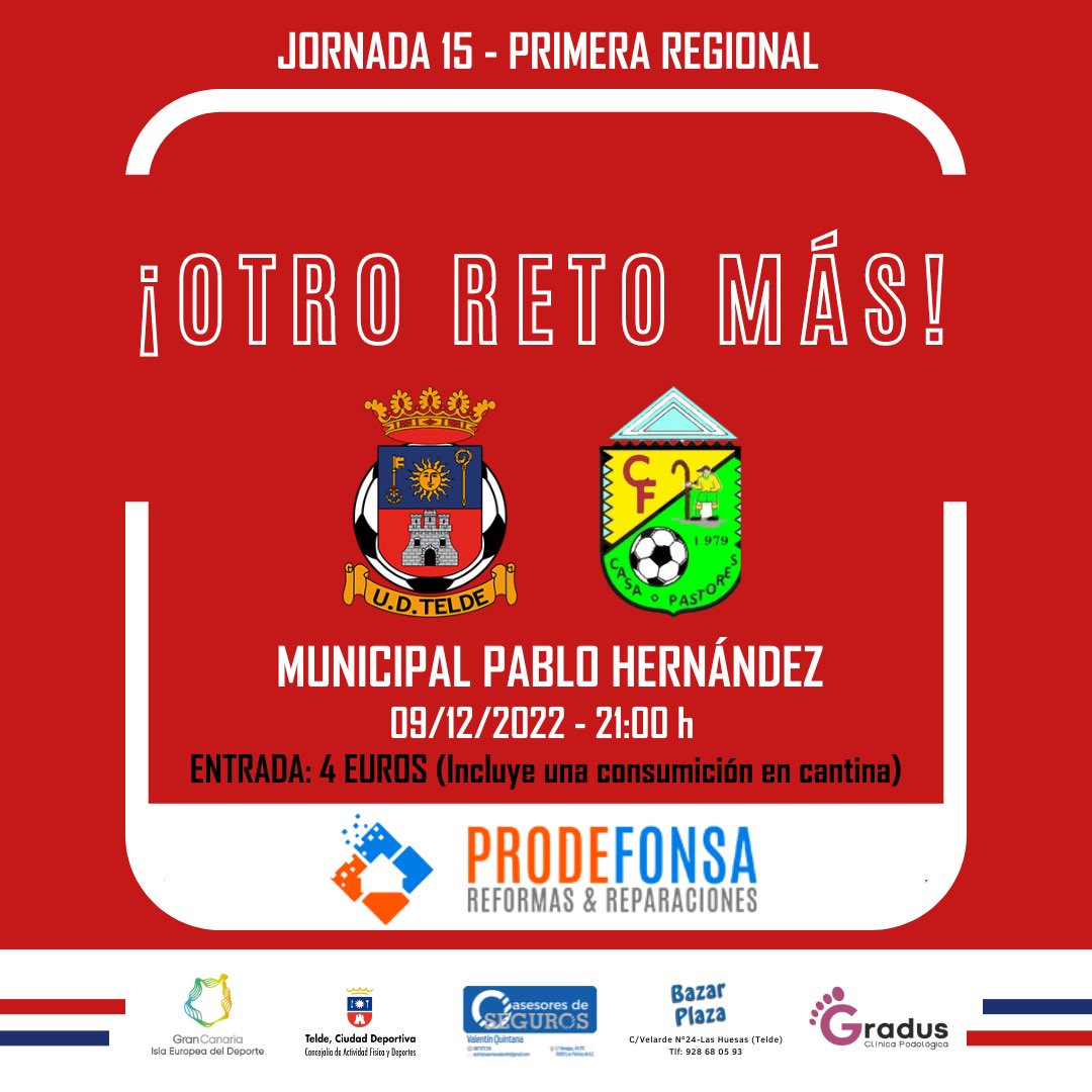 UD_TELDE's tweet photo. ¡Hola, #CasaPastores!
 
💪 ¡Ven y apoya al equipo en un nuevo reto en nuestra casa!
  
🔜 Nos vemos este viernes (21:00h), en el Pablo Hernández. 

#MomentoDePonerTuToque💙❤️ https://t.co/hMJQfaj14i