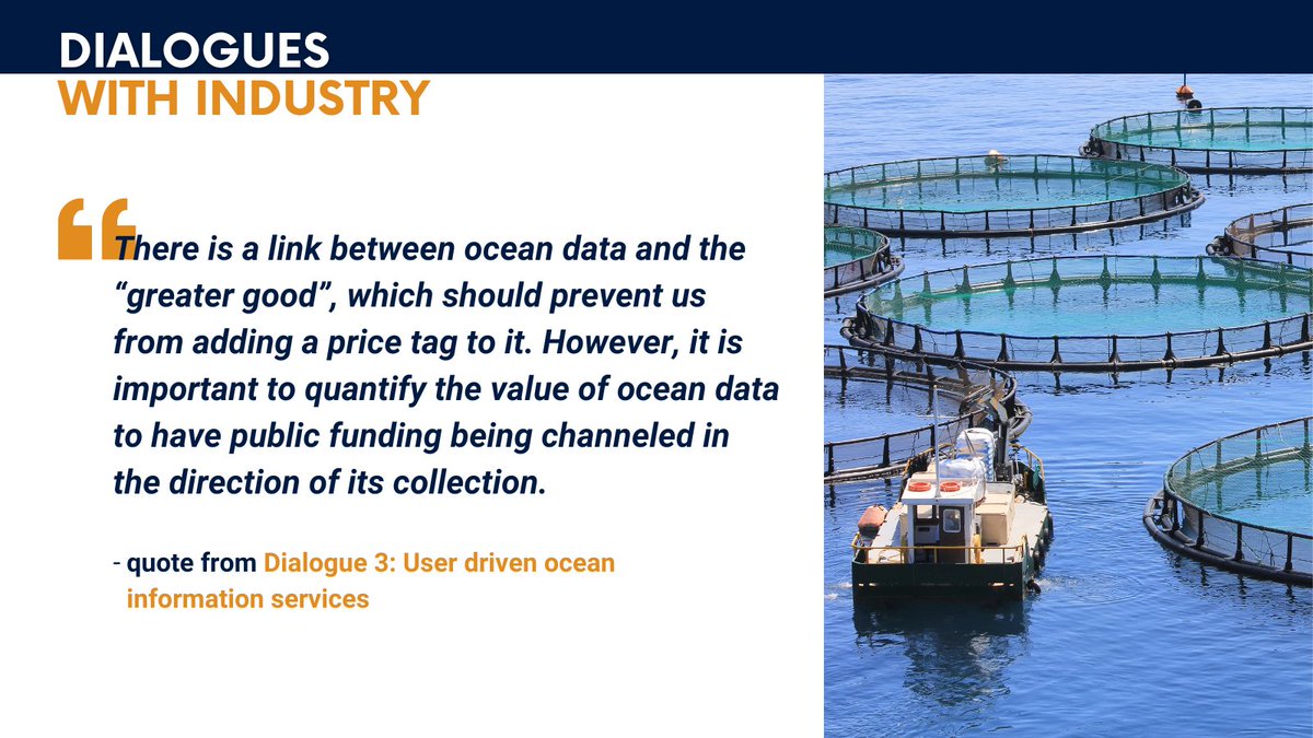 Thank you to the participants who joined us yesterday for Dialogue 3 of the #DialoguesWithIndustry series. That was a great conversation on user driven ocean information services!

Recording➡️ youtube.com/watch?v=SWeSYQ…
Join the Dialogue 4 in January➡️ bit.ly/3OJiMrS