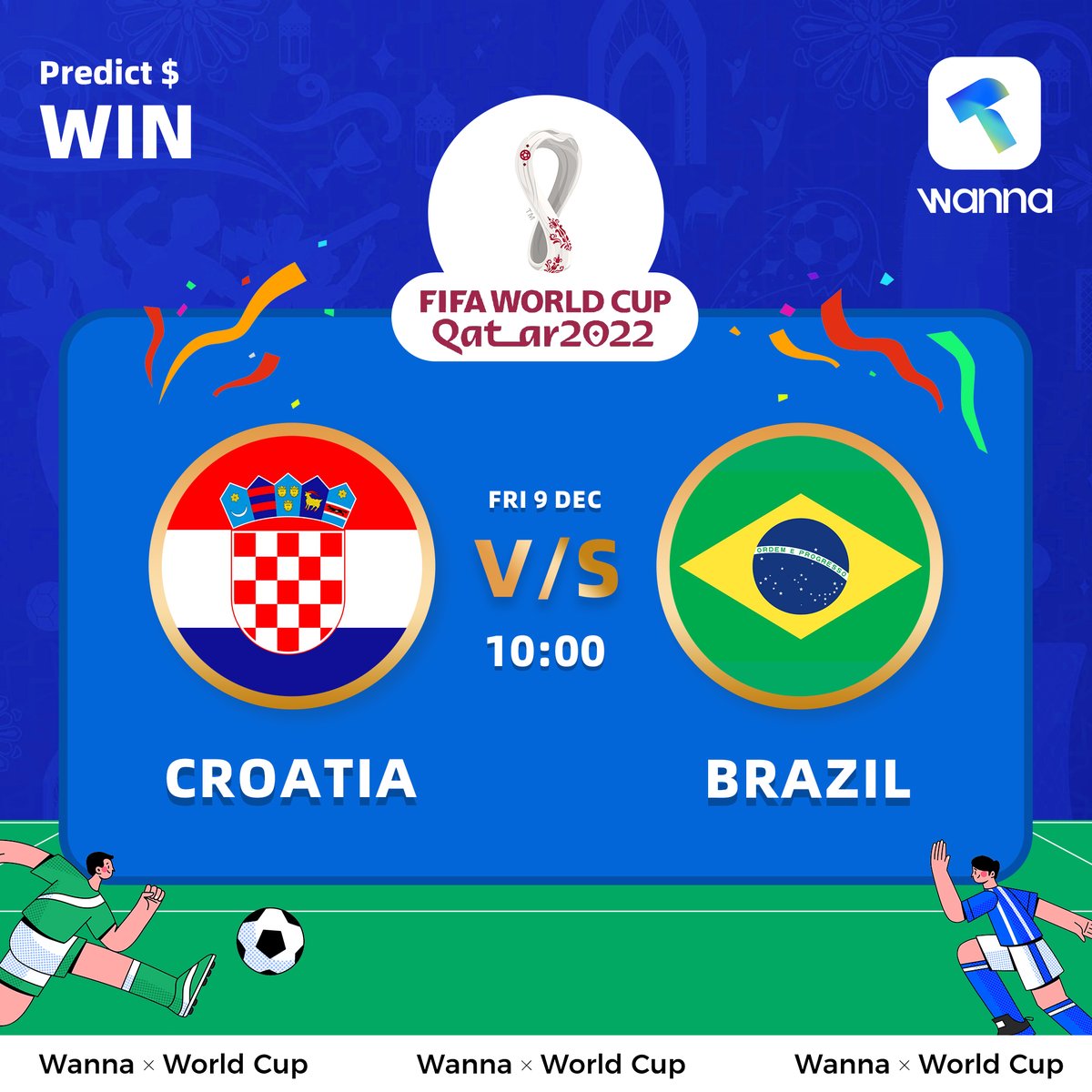 Up to $50! 

Which team would win?
⭕️Predict #Croatia or #Brazil
⭕️Follow me &amp; join discord.gg/QhHTyDw92U
⭕️RT/LIKE/Tag 2 frens 

1 person(predicted correctly): 
🤑$10 (For every 30 retweets, the bonus is doubled, up to $50!) 

⏰24h (after the game) 
 #WorldCup #Giveaway