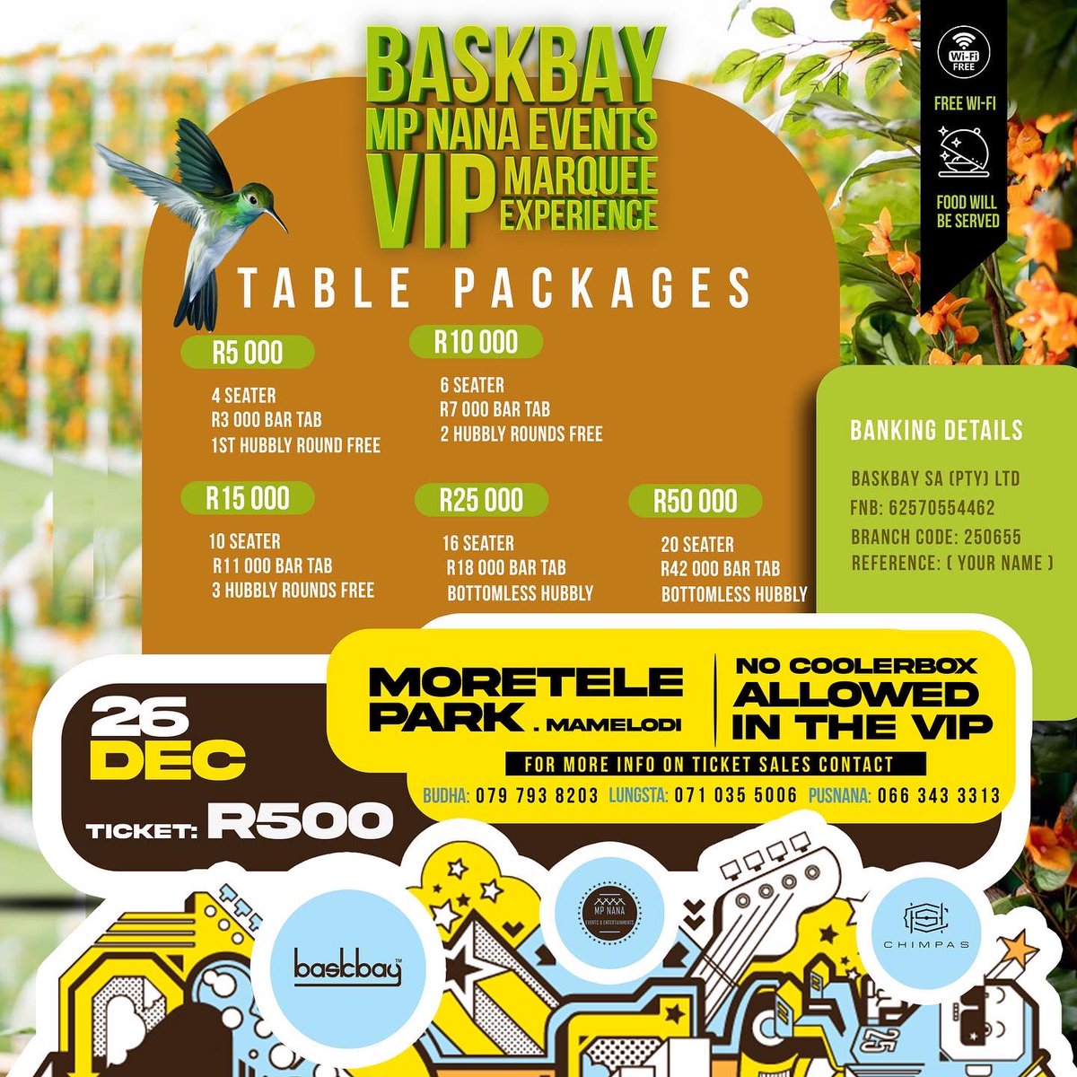LungstaNtuli's tweet photo. ‘ALL STAR EXPERIENCE’ 🥂 VIP MARQUEE BRINGS YOU NOTHING BUT THE BEST HOSTS. WE WELCOME RATI OUR VIP HOST FOR THIS YEAR’S #DinhoCafe26Dec https://t.co/dMzGIlJ5rZ