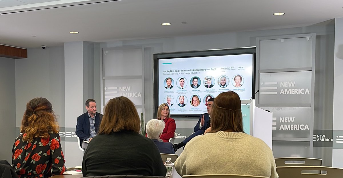 LibbeyCastle's tweet photo. Incredibly exciting to see years of work from @NewAmerica come to life. Better understanding, mapping, and designing non-degree community college programming is critical to the future of #HigherEd and work. 👏🏻 @ShalinJyotishi and @Irisonhighered for their incredible work. https://t.co/N3QwQJcqU2