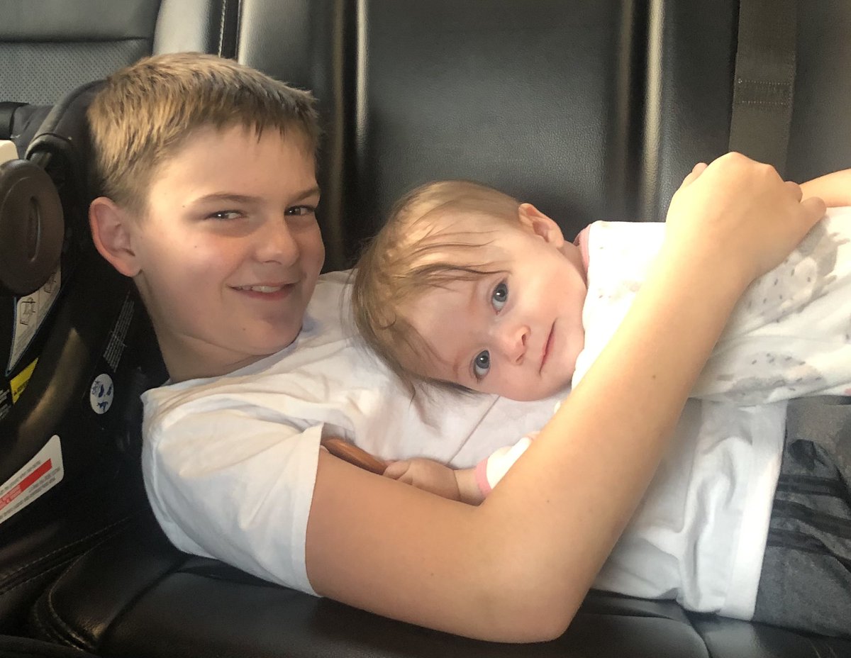 JessicaKeen7's tweet photo. After years and years of wanting… he got his baby sister. I don’t think he even realized how much he would love her ❤️ #mybabies #mymiracles https://t.co/G8LqYUQBKy