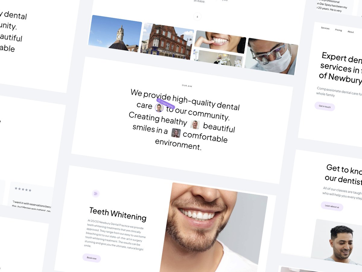 jackjohnston12's tweet photo. Another website is finished! A local dentist practice in Newbury. A complete case study is coming soon with a link to the live site. https://t.co/3HwmGJVZLn