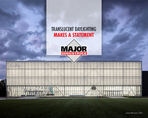 Translucent daylighting systems can dramatically impact a project - both inside and out. From glowing exteriors to reducing glare for athletes and spectators, they're a beautiful and versatile daylighting tool. Find out more at majorskylights.com/general/top-5-….