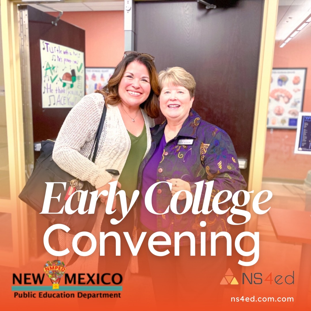 Pathway2Careers's tweet photo. @ns4ed's  #Education Services Program Manager Kelly Kennedy &amp; Education Administrator Veronica Sanders of NMREC #1 explore &amp; discuss innovating #EarlyCollege accessibility for all students. #NS4ed #ECHS #coaching https://t.co/7O60m3JHDe