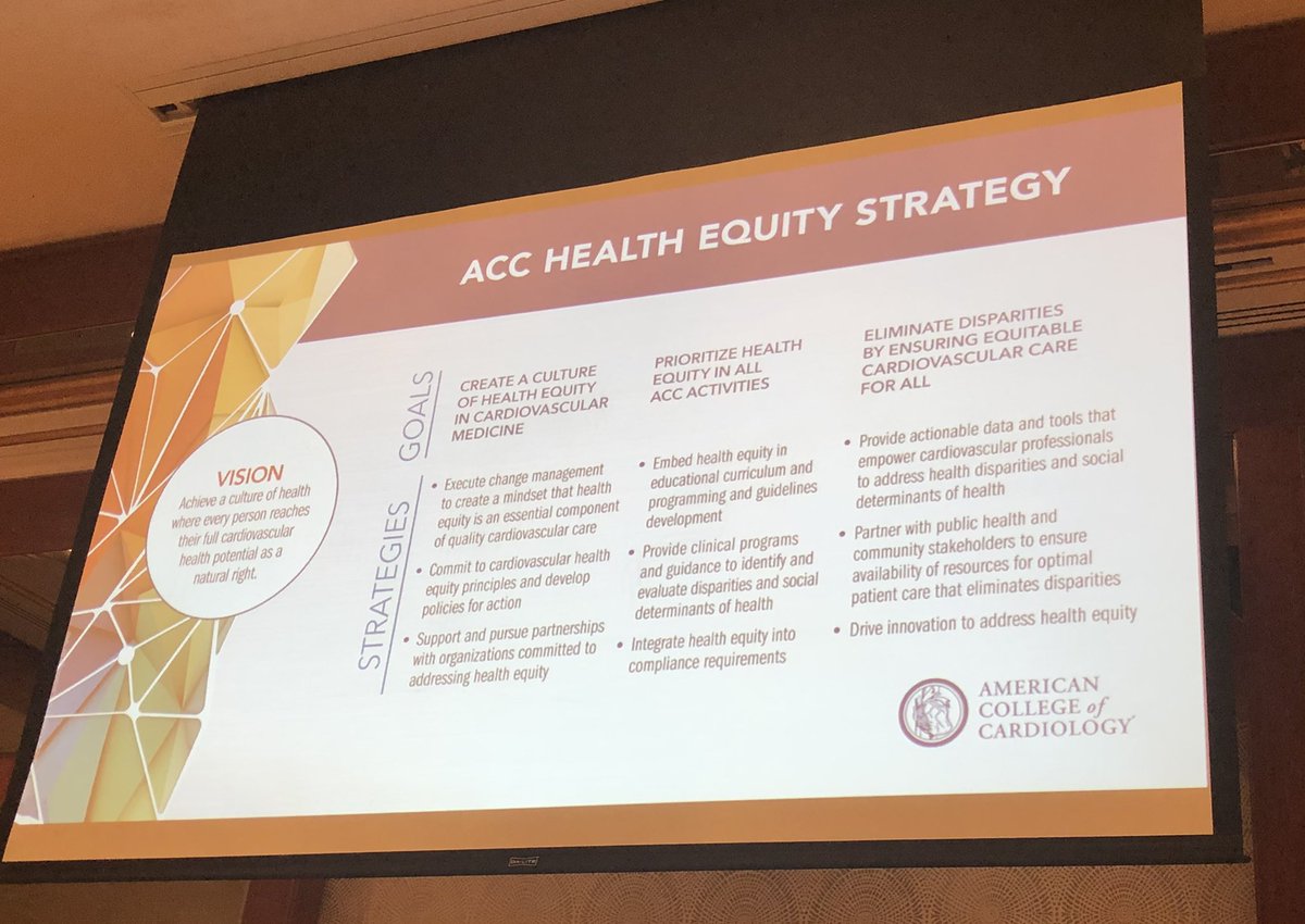 Dr Paul Douglass on the @ACCinTouch Health Equity strategy #TransformCVCare