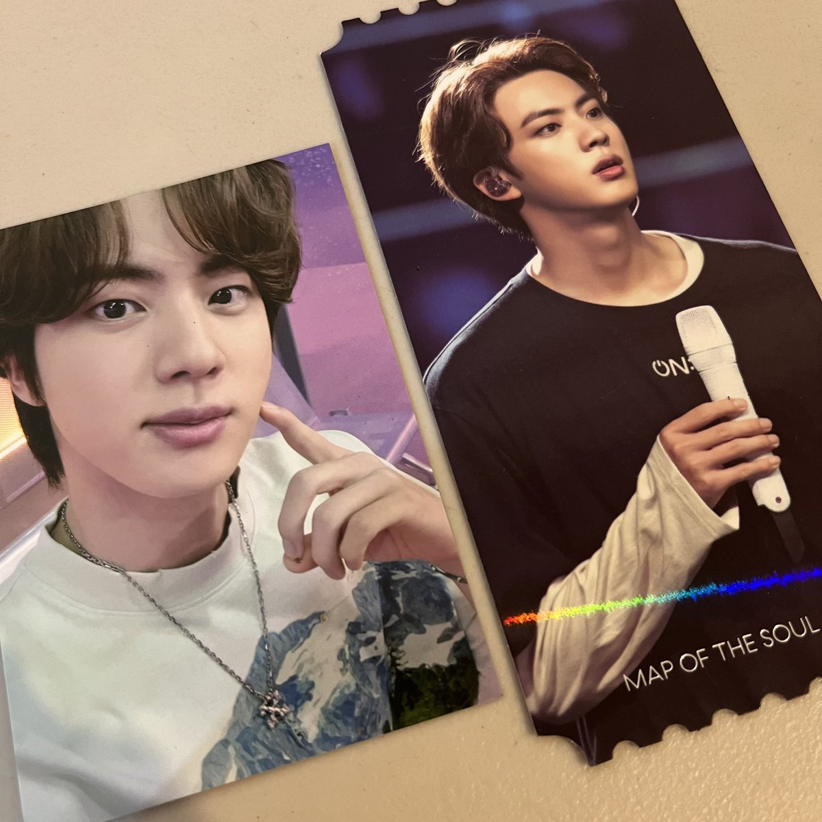 moonjincart's tweet photo. 🍎wts lfb lf bts ph 🇵🇭

☽ Mots On:e jin ticket &amp; swz pajama jin
☽Onhand 
💸180 SET 

☽ DOP: flexi
☽ prio PAYO

〰️dm me or comment “mine”

🏷️swz pajama pc mots on:e pc seokjin  bts rm jin suga hobi jimin taehyung jungkook help rt retweet https://t.co/KBj0b0yFNI