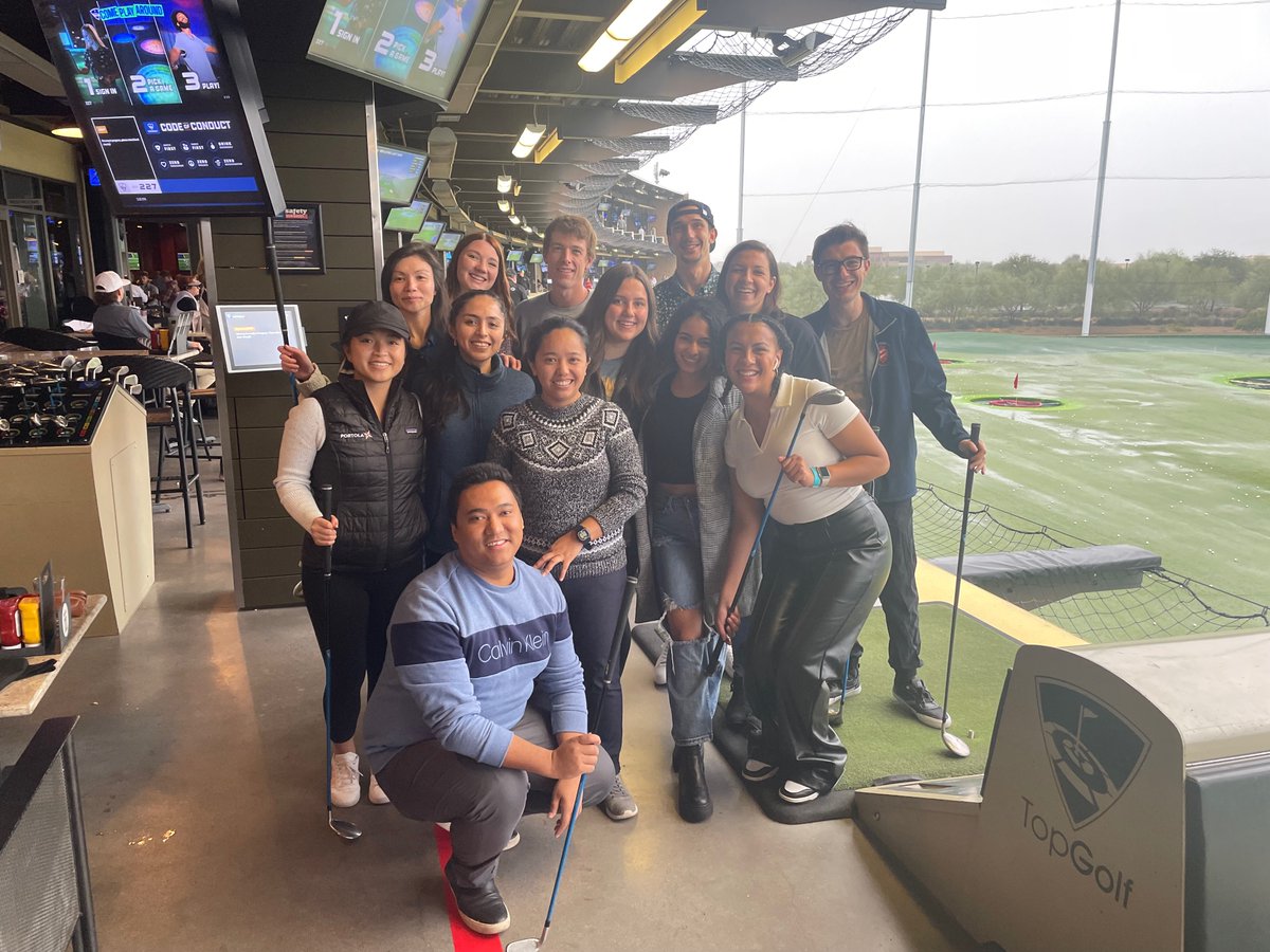 MayoGradSchool's tweet photo. Our students at the Arizona campus brought their A game to Topgolf for a fall social!
#mayogradschool #phd #phdeducation #topgolf https://t.co/XjGT3U9tcc