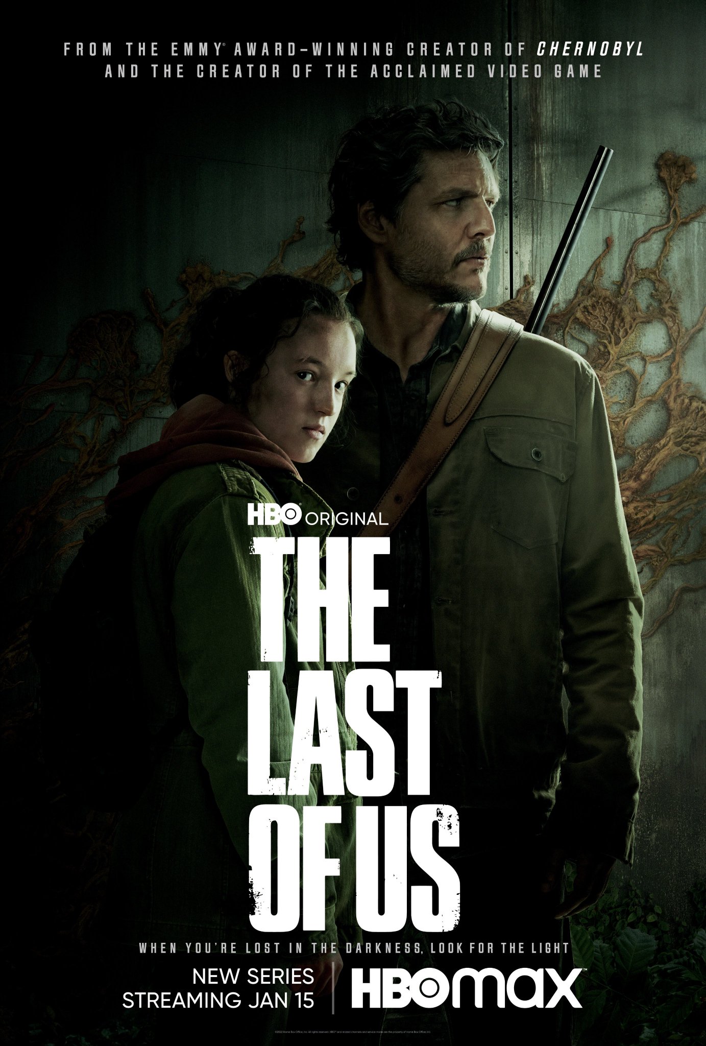 Pedro Pascal & Bella Ramsey in nieuwe Last of Us poster op Streamz