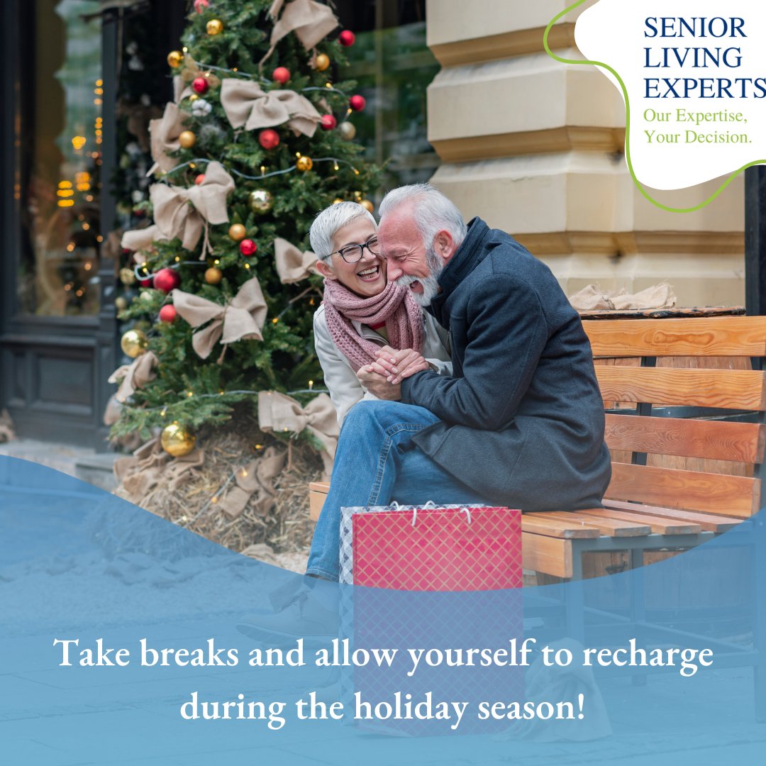 Make sure your loved ones are staying healthy and taking plenty of breaks this holiday season. Sometimes the travel and family gatherings can become overwhelming, so encourage them to rest during the day and allow themselves some time to recharge.