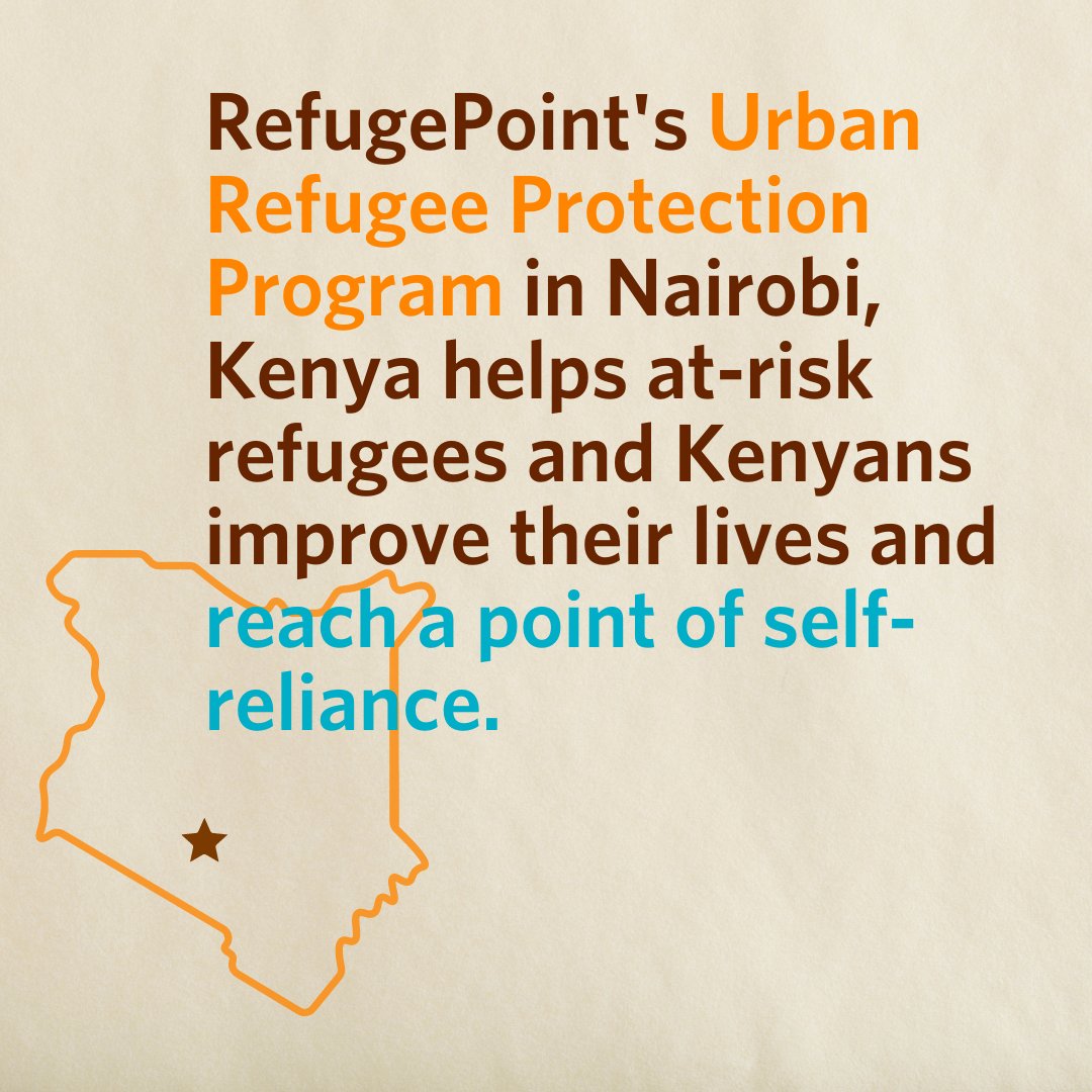 (1/5): THREAD: RefugePoint’s Urban Refugee Protection Program (URPP) in Nairobi, our flagship program, helps at-risk refugees and Kenyans reach a point of #selfreliance. 

This thread contains a Q3 update on how many people we’ve reached so far in 2022.