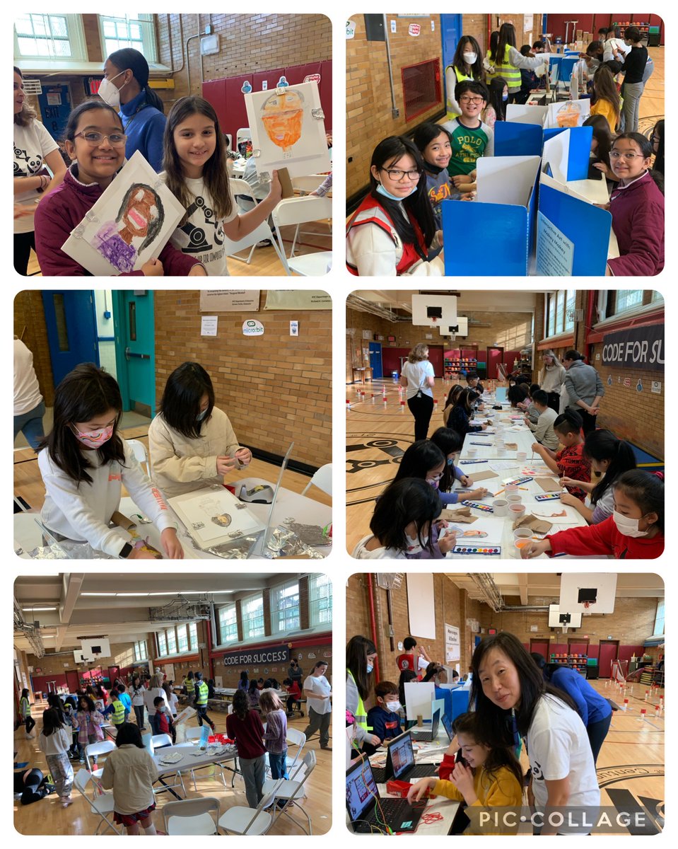 PS94DavidPorter's tweet image. #CSEdWeek2022 Interactive Art with @makeymakey students create a self portrait to &quot;speak&quot; @CSforAllNYC @PS94Makerspace @CounselorCalm @D26Team @MrsQuartarone @NYCSchools