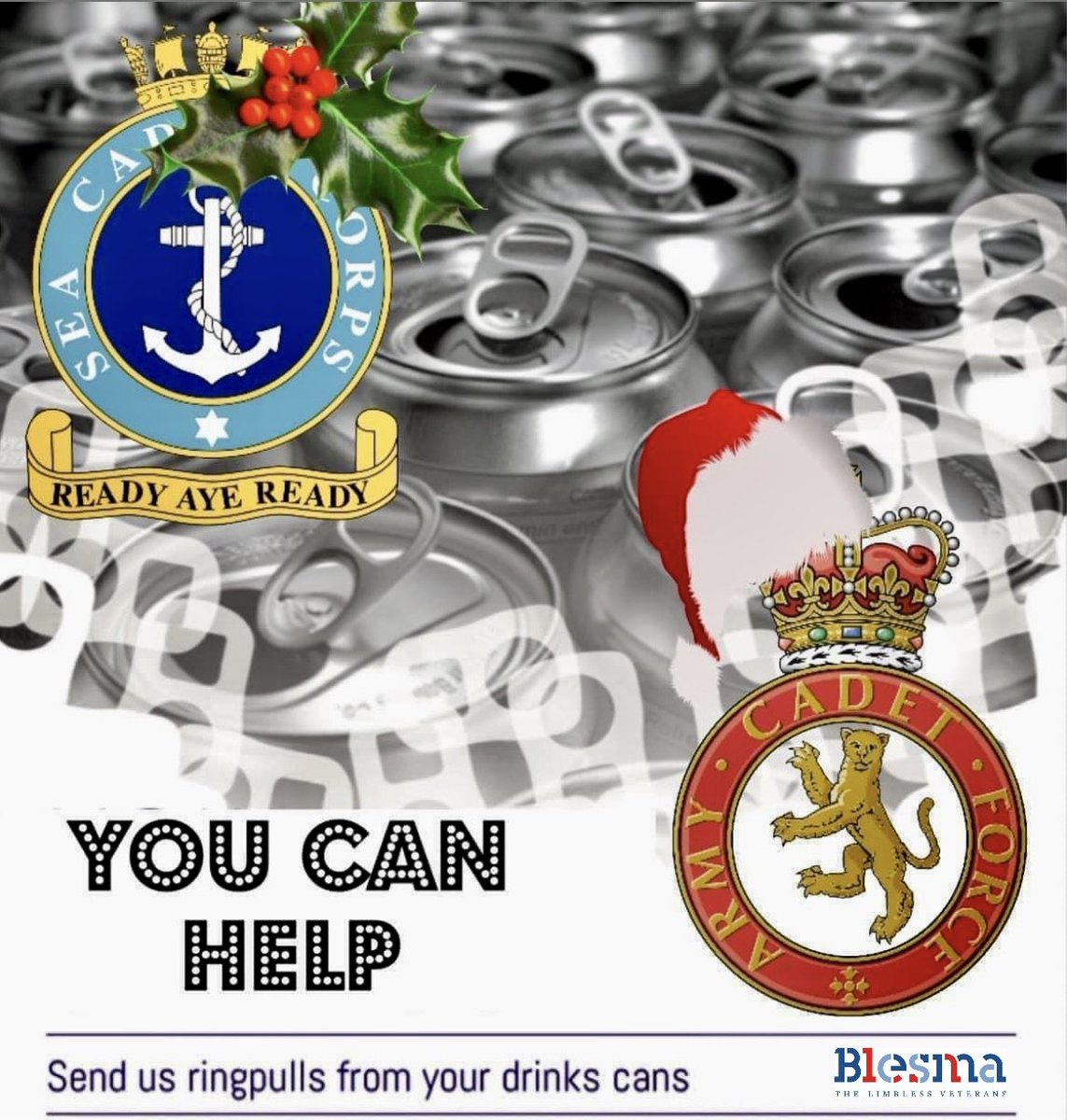<a href="/1_NI_ACF/">1 NI ACF</a> are collecting ring pulls to help raise much needed funds for <a href="/Blesma/">Blesma</a> a charity dedicated to assisting service personnel who have suffered life changing limb loss or the use of a limb, eye or loss of sight.

m.facebook.com/story.php?stor…

<a href="/Padre2Bn/">Lead Padre 2NIACF</a> <a href="/AcfComber/">ComberACF</a> <a href="/RFCANI/">RFCA NI</a> <a href="/CCF_BGS/">CCFBGS</a>