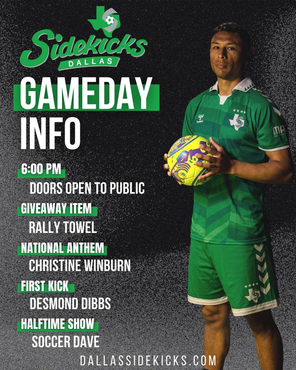 gosidekicks's tweet photo. 📣Attention Sidekicks Fans!📣

Here is what you need to know for our Home Opener Game this SATURDAY, DECEMBER 10!⚽️

#DallasSidekicks #MASL https://t.co/GX6RlVBJsT