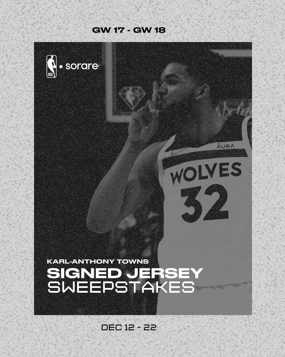 SorareUS's tweet photo. Sorare: NBA is bringing you the gift of basketball this holiday season in Game Weeks 17-19! 🎄

🏀 @KarlTowns Signed Jersey Sweepstakes

🏀 Win NBA League Pass Subscriptions Courtesy of Sorare

🏀 Christmas Prize Pack + Special Weeklies

Full details! ➡️ https://t.co/Q7a6TmsJCt https://t.co/FS8X3XsKos