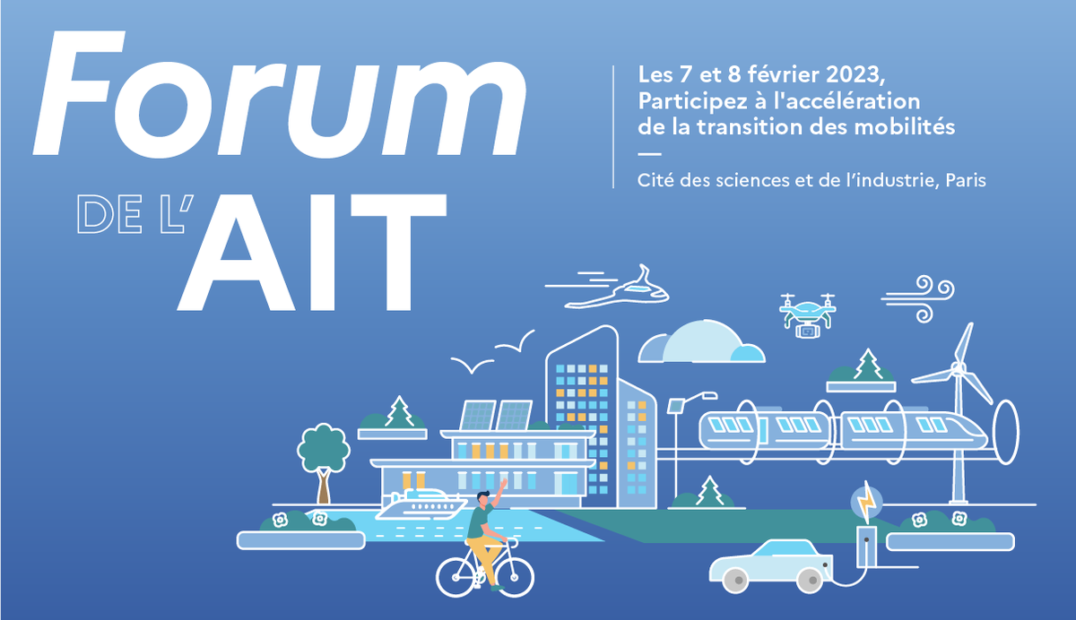 Agence_IT_Gouv's tweet photo. 📢[Forum De l'AIT] 7 et 8 Fevrier 2023 (Paris19)

L’Agence de l'Innovation pour les Transports du ministère des transports organise le premier forum national de l’innovation dans les transports .

L’acces est gratuit, sur inscription. 

https://t.co/B0mrwQj1LY https://t.co/60IMh4ErYL