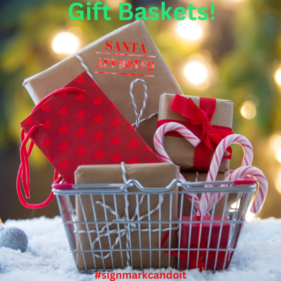 SignmarkM's tweet image. A tisket, a tasket....everyone loves a Christmas basket!  Call us today! 601-932-6699  #signmarkcandoit