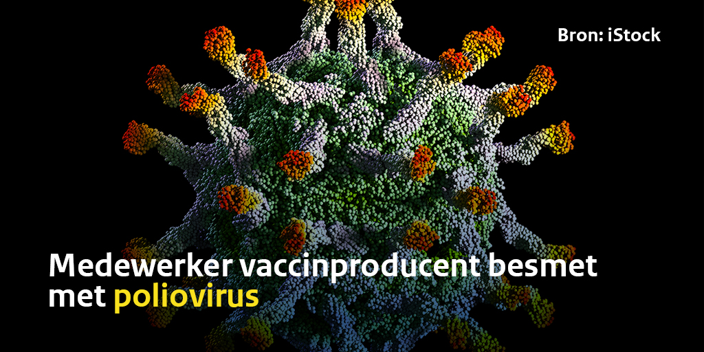 rivm's tweet photo. Een medewerker van vaccinproducent Bilthoven Biologicals is besmet met het #poliovirus. In een monster van de ontlasting van de medewerker werd het virus aangetoond. De medewerker verblijft in isolatie en de GGD brengt de contacten in kaart.

➡️ https://t.co/gtbLUunzqf https://t.co/NgUJqQixlK