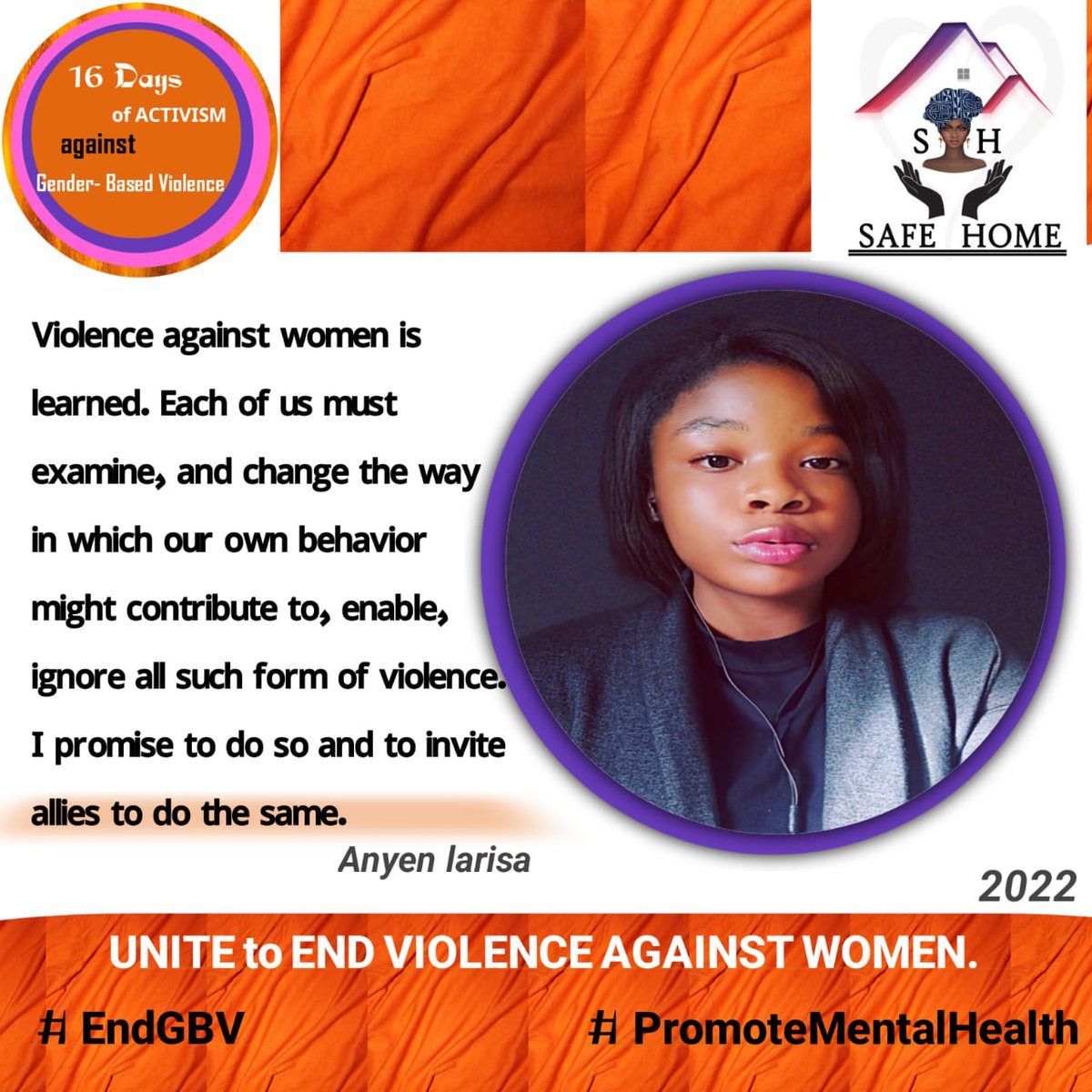 SafeHomeCMR's tweet photo. Let us join hands as we #EndViolenceAgainstWomen and #PromoteMentalHealth https://t.co/7SAgfjQJQg