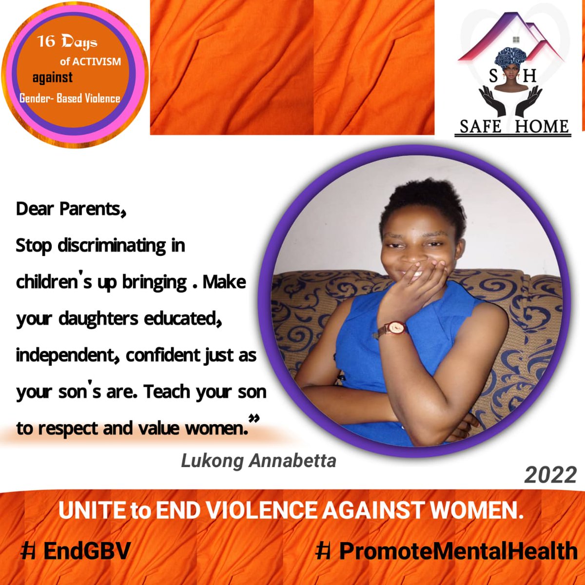 SafeHomeCMR's tweet photo. Let us join hands as we #EndViolenceAgainstWomen and #PromoteMentalHealth https://t.co/7SAgfjQJQg