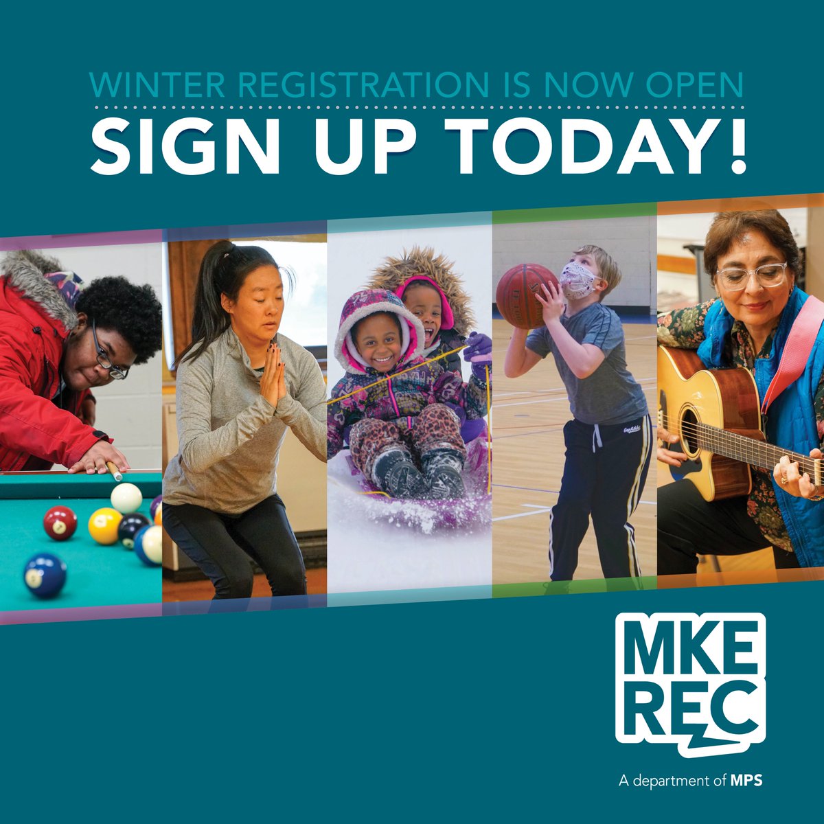 Registration for fun &amp; affordable activities in the Winter Recreation Guide is now open for city of Milwaukee residents! To view the winter guide online and find more information on registration, please visit our website: mkerec.net/guide!