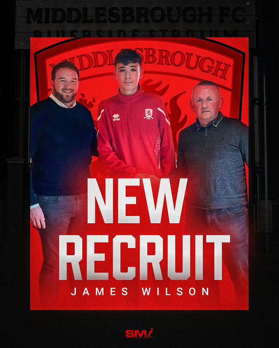 SMi_World's tweet photo. We are pleased to announce our latest recruit #JamesWilson the exciting @Boro youngster is our latest addition to the @smi_world family ππΌ Welcome aboard James, we look forward to helping you throughout your career ππΌ #smi #GaryBain #NewRecruit #boro #utb https://t.co/IBcBYpoLmx