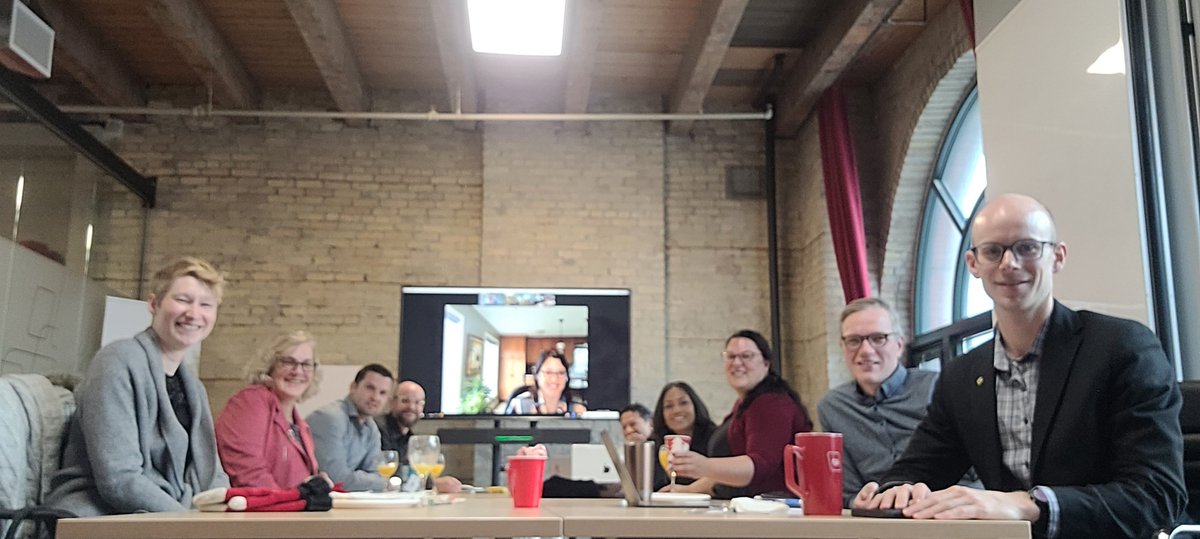 CAMA_ACAM's tweet photo. This morning, #CAMAMB held their first in-person board meeting since Covid. It was a pleasure to gather and share breakfast with them!
Very happy holiday wishes to everyone from chilly Manitoba! https://t.co/3xzgpeb9L0